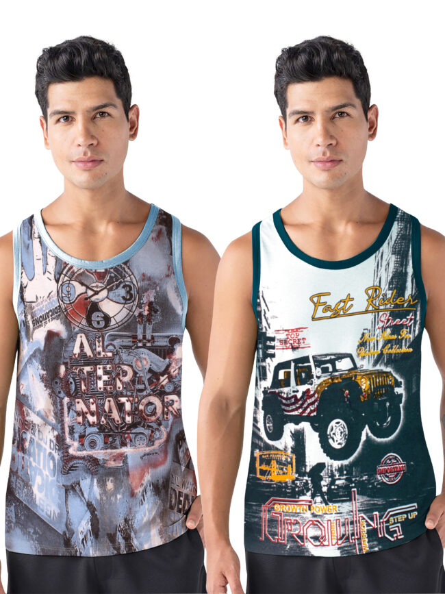 Men's Sleeveless Vest 2pcs Combo (ALTERNATOR+JEEP)