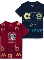 401 – 2 Pcs Red+NavyBlue Combo 1 Front