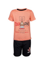 666-3-Coral+Black Front