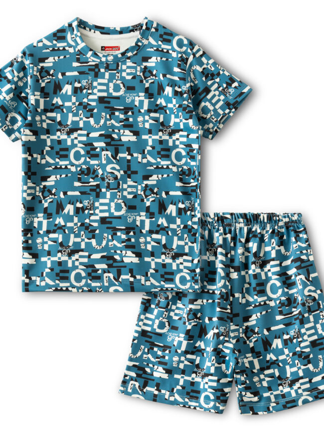 Boys & Girls Casual T-shirt Shorts (Blue)