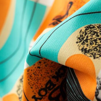 Boys & Girls Casual T-shirt Shorts (Blue & Orange)