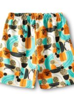 B777-BlueOrange Shorts