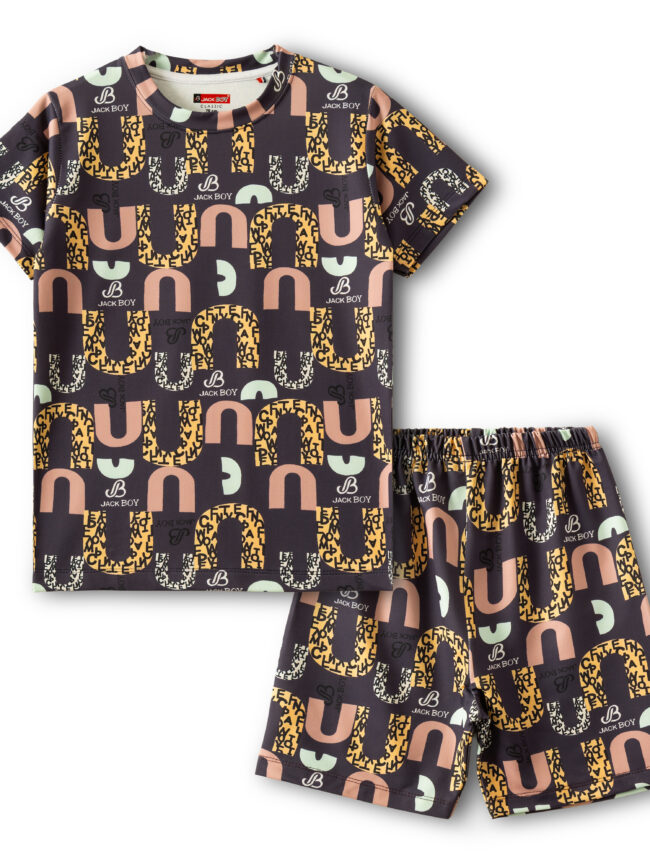 Boys & Girls Casual T-shirt Shorts (Purple)