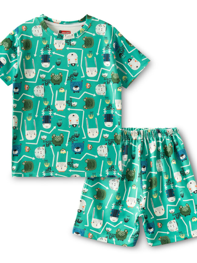 Boys & Girls Casual T-shirt Shorts (Turquoise)