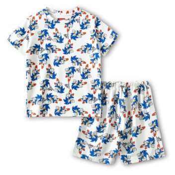 Boys & Girls Casual T-shirt Shorts (White)