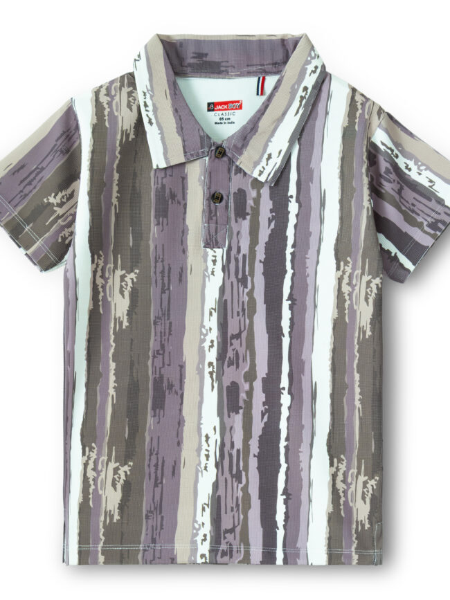 Kids T-Shirt #905 (Violet Stripe)